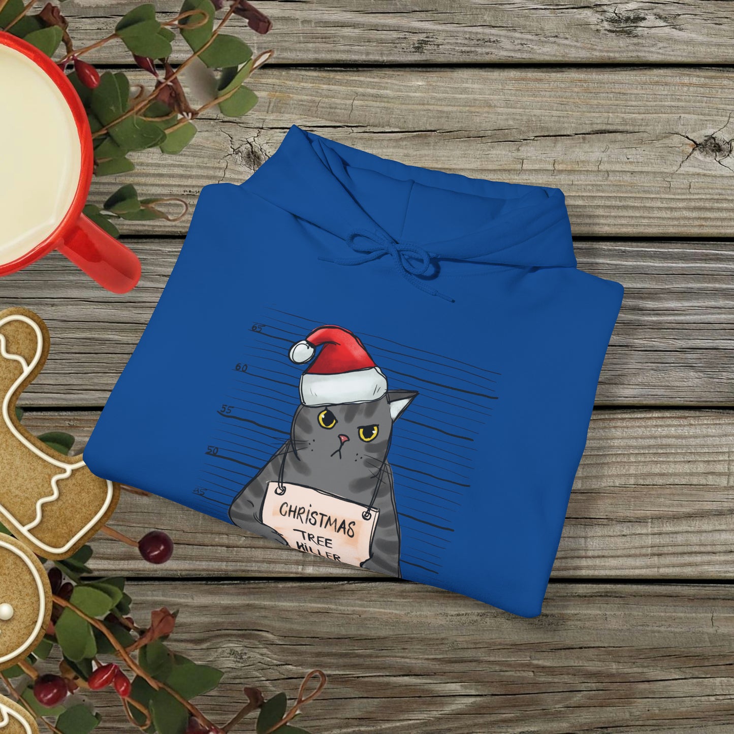 Christmas Tree Killer Hoodie (Christmas Tree Cat)