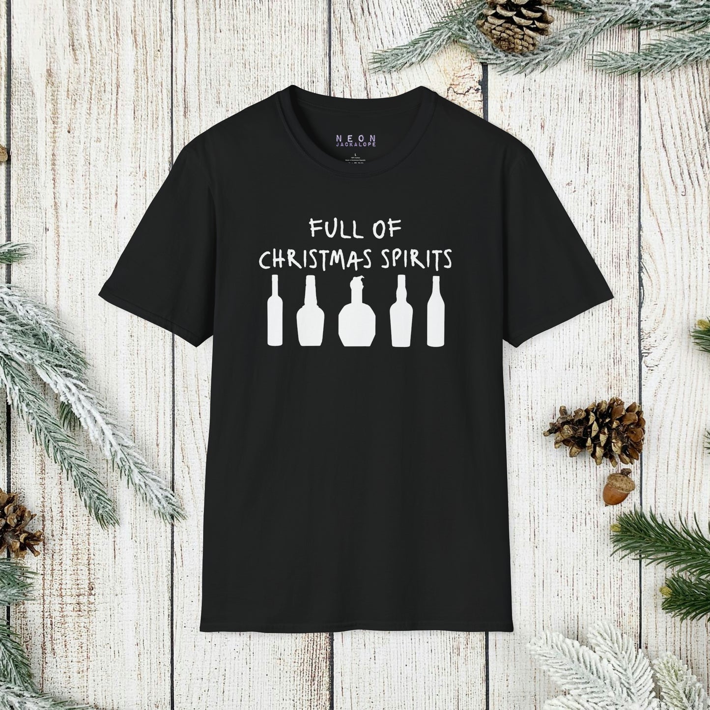 Full of Christmas Spirits T-Shirt (Bourbon Christmas)
