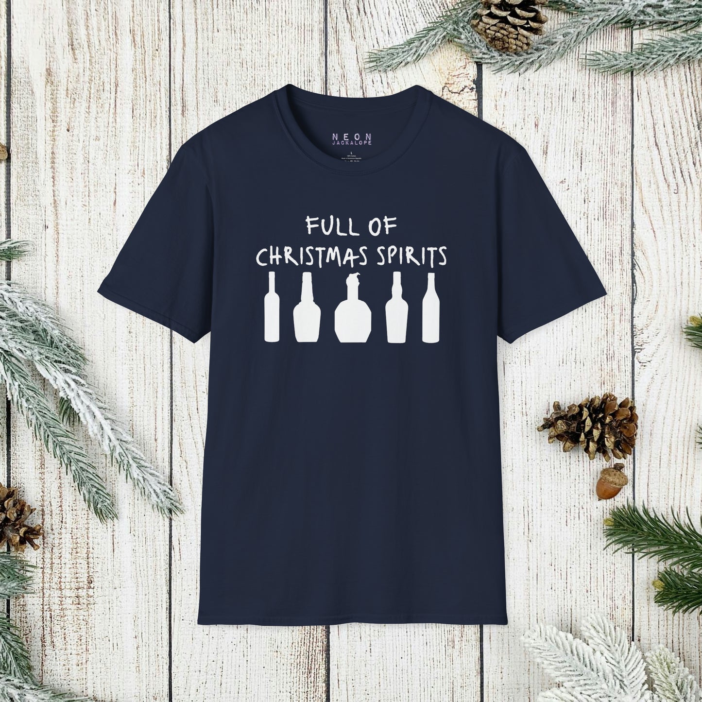 Full of Christmas Spirits T-Shirt (Bourbon Christmas)