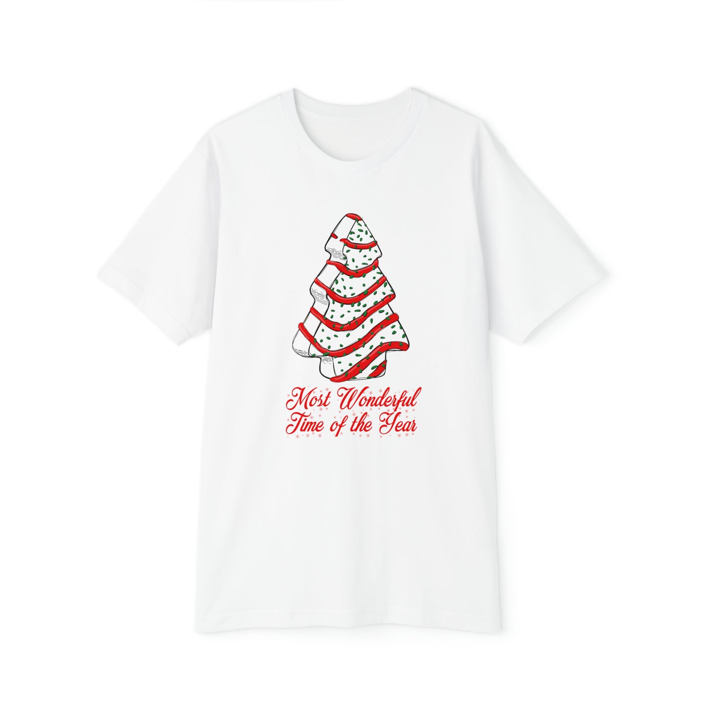 Most Wonderful Time of the Year Men's Short Sleeve Pajama Set (Christmas Tree Cake)
