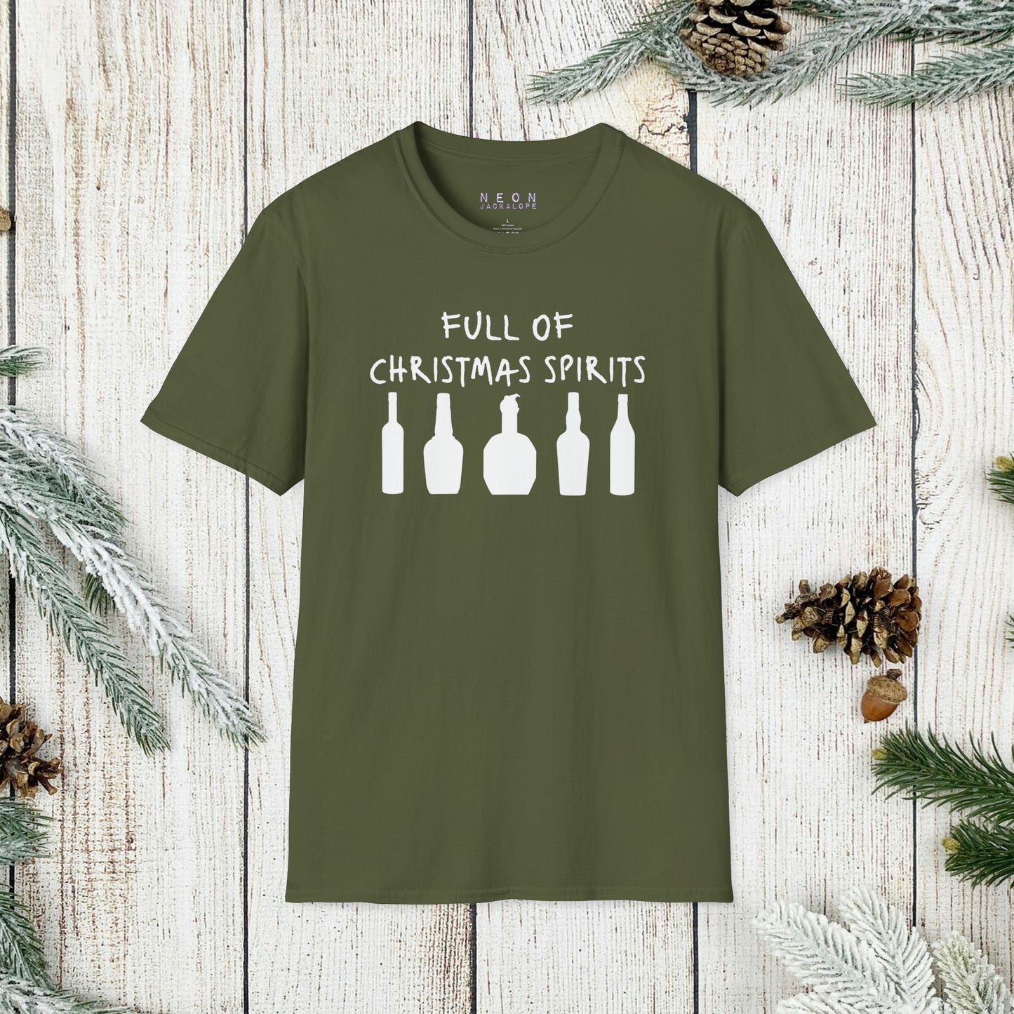 Full of Christmas Spirits T-Shirt (Bourbon Christmas)