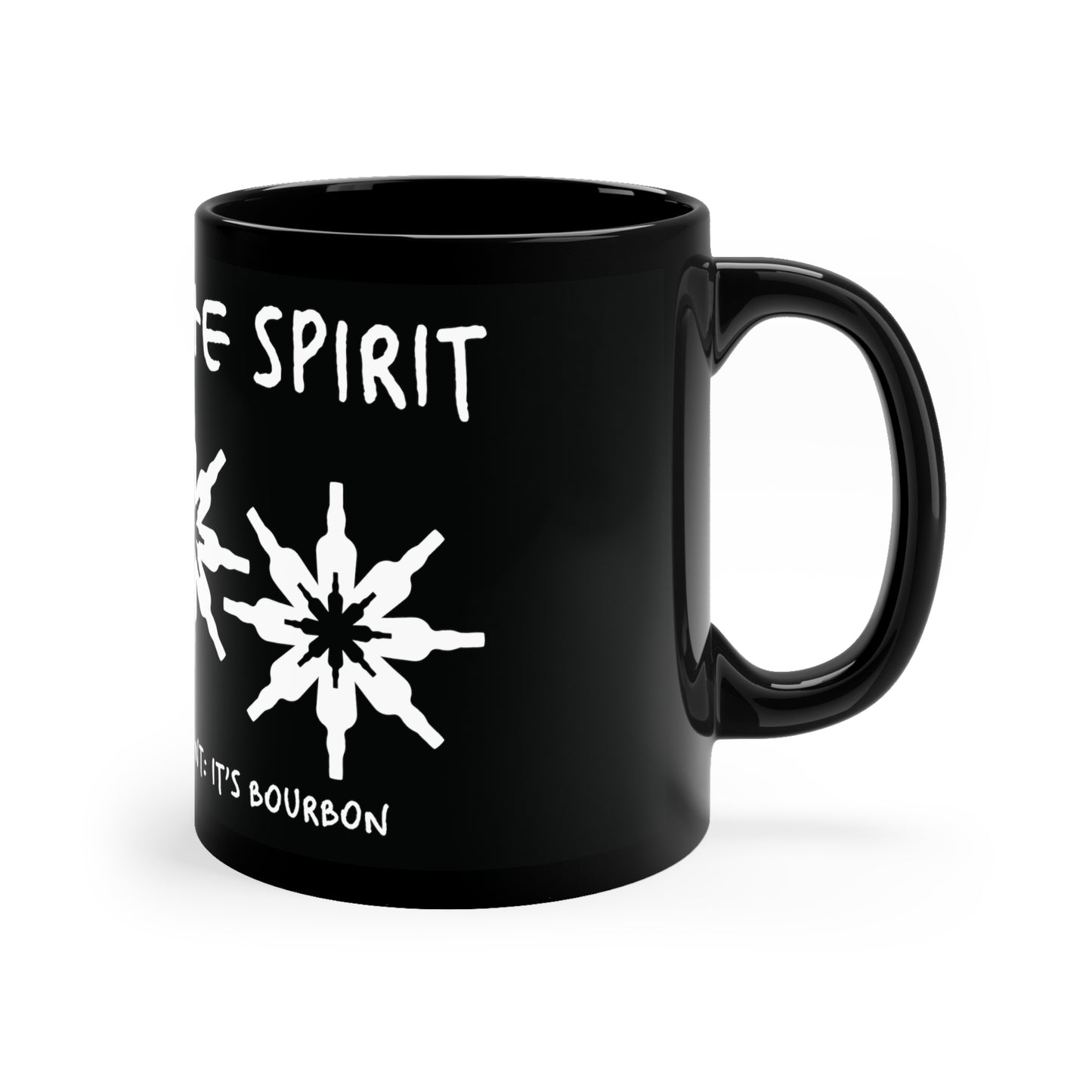 That's the Spirit 11oz Black Mug (Bourbon Christmas)