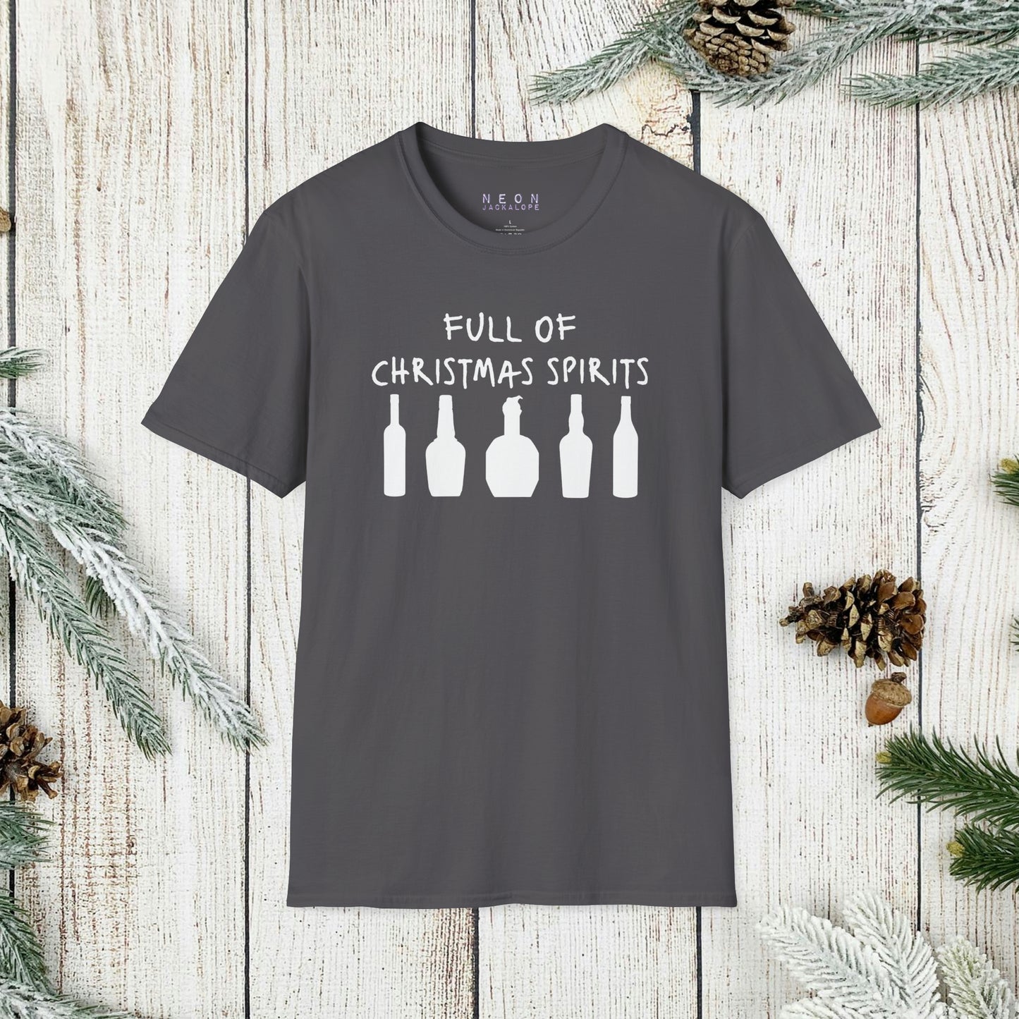 Full of Christmas Spirits T-Shirt (Bourbon Christmas)