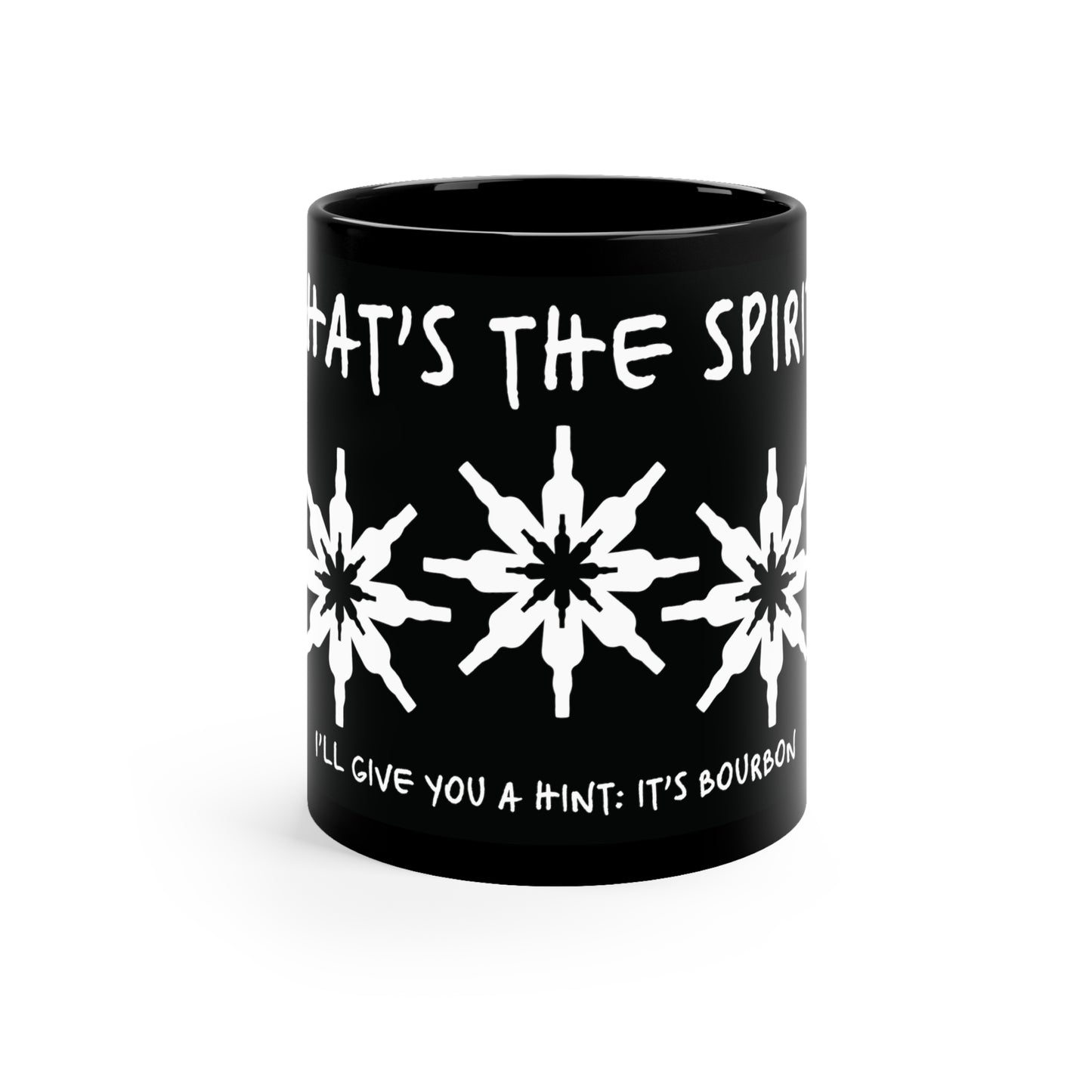 That's the Spirit 11oz Black Mug (Bourbon Christmas)