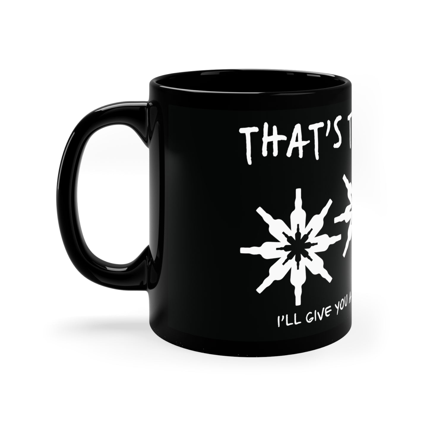 That's the Spirit 11oz Black Mug (Bourbon Christmas)